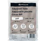 Spokar Profi Abdeckfolie, 35 µ, 20 m², 4 × 5 m