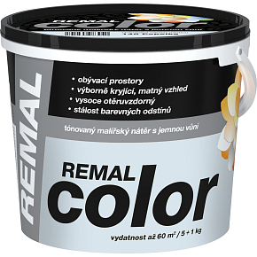 REMAL Color Malerfarbe für Wände 140 Aschenprinzessin, 5 + 1 kg