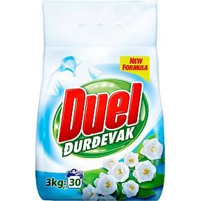 Duel Waschpulver Durdevak, 30 Waschladungen, 3 kg