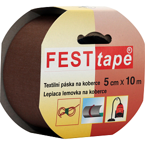 Festtape Lemovka Teppichband braun 50 mm × 10 m