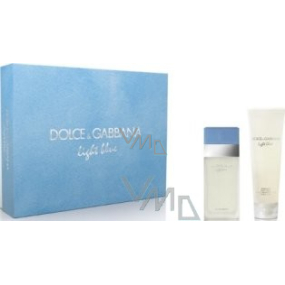 Dolce & Gabbana Hellblaues Eau de Toilette 25 ml + Körpercreme 50 ml, Geschenkset für Frauen