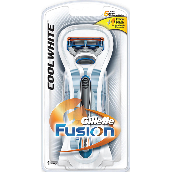 Gillette Fusion Cool White Rasierer 1 Stück für Herren