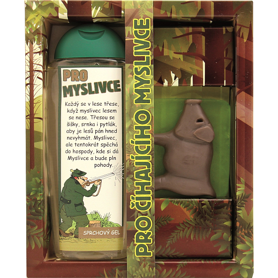 Böhmen Geschenke Stadtkosmetik Für Jäger Duschgel 300 ml + handgemachte Toilettenseife 75 g, Kosmetikset