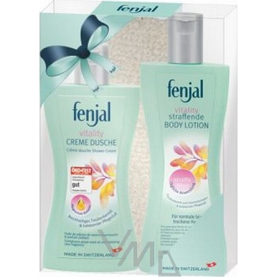 Fenjal Vitality Duschgel 200 ml + Körperlotion 200 ml + Badehandschuhe, Kosmetikset