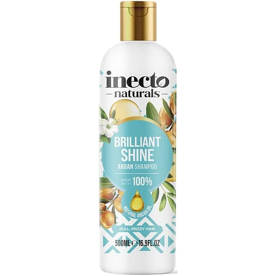 Inecto Naturals Brilliant Shine Argan mit reinem Arganöl Haarshampoo 500 ml