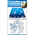 Selbstklebende Wandleuchte leuchtender LED-Schneemann 27 cm