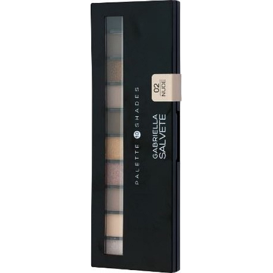 Gabriella Salvete Palette 10 Shades Lidschattenpalette mit Spiegel und Applikator 02 Nude 12 g