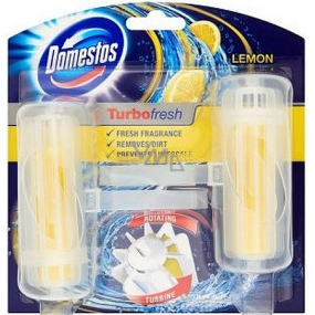 Domestos Turbo Fresh Lemon Fresh WC-Block Drehfest 2 x 32 g