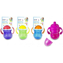 Erste Schritte Sipper Cup 12+ Flasche mit Saugnapf und zwei Griffen für Kinder lila 300 ml