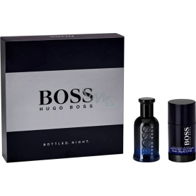 Hugo Boss Boss Abgefüllte Nacht Eau de Toilette für Männer 50 ml + Deo-Stick 75 ml, Geschenkset