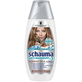 Schauma Anti-Schuppen x3 Mandelmilch-Shampoo für anspruchsvolles Haar mit Schuppen 250 ml