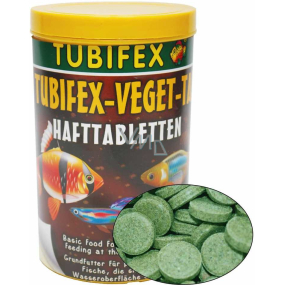 Tubifex Veget Tab Grundnahrungsmittel für Fische, die Futter aus einem Wasserstand von 125 ml erhalten