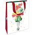 Nekupto Geschenk Papiertüte mit Prägung 18 x 11 x 8 cm Weihnachten 1777 WLFS