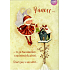 Albi Spielkarte für den Umschlag Zu Weihnachten Engel mit einem Geschenk, Iveta Bartošová Drei Nüsse 15 x 21 cm