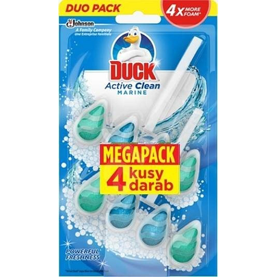 Duck Active Clean Marine Wandtoilettenreiniger mit Duft 4 x 38,6 g