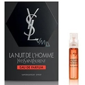Yves Saint Laurent La Nuit de L´Homme Eau de Parfum für Männer 1,2 ml mit Spray, Fläschchen