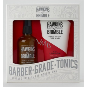 Hawkins & Brimble Men Gesichtsreinigungsgel 150 ml + Hautcreme 100 ml, Kosmetikset für Männer