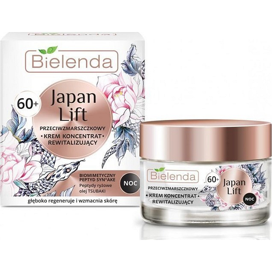 Bielenda Japan Lift 60+ revitalisierende Anti-Falten-Gesichtscreme Nacht 50 ml