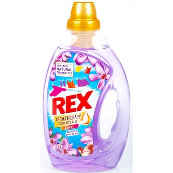 Rex Jasmin & Jojob Oil Aromatherapy Essentials Farbgel zum Waschen von farbiger Wäsche 20 Dosen 1 l