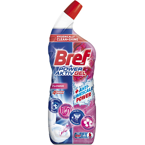 Bref WC Gel Power Aktiv Gel Blume mit Lufterfrischer, 700 ml