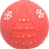 Trixie XMas Ball Latex Weihnachtskugel für Hunde 8 cm