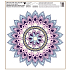 Fensterfolie ohne Kleber Lila Mandala 30 x 33,5 cm