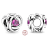 Charme Sterling Silber 925 Unendlicher Kreis der Ewigkeit Oktober rosa, Perle für Armband