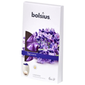Bolsius Aromatic True Scents Lavendel - Lavendel duftendes Wachs für Aromalampen 6 Stück