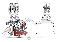 Charm Sterling Silber 925 Disney König der Löwen Timon und Pumba 2in1, film armband anhänger