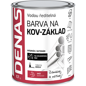 DENAS NA KOV-ZÁKLAD antikorrosive Farbe für Metall, 0110 grau, 700 g