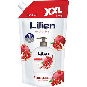 Lilien flüssige Seife - Granatapfel XXL - Beutel 1250 ml