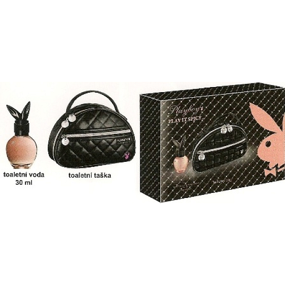 Playboy Play It Würziges Eau de Toilette 30 ml + Handtasche, Geschenkset