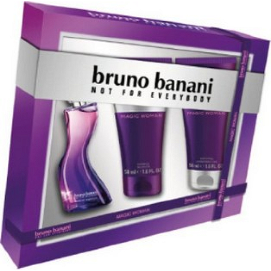 Bruno Banani Magic Eau de Toilette für Frauen 20 ml + Duschgel 50 ml + Körperlotion 50 ml, Geschenkset