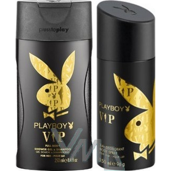 Playboy Vip for Him Deodorant Spray für Männer 150 ml + Duschgel 250 ml, Kosmetikset