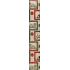 Nekupto Geschenkpapier 70 x 200 cm Weihnachten Graues rotes Quadrat Weihnachtsdekoration