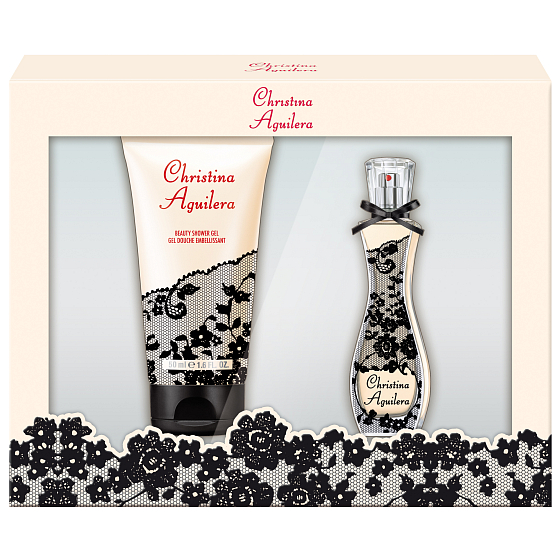 Christina Aguilera Signature parfümiertes Wasser 30 ml + Duschgel 50 ml, Geschenkset