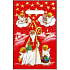 Engel Plastiktüte 32 x 20 cm rot St. Nikolaus, Engel