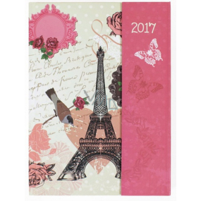 Albi Tagebuch mit Magnet Eiffelturm 13 cm × 18 cm × 1 cm