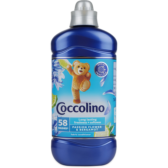 Coccolino Creations Passion Flower & Bergamotte konzentrierter Weichspüler 58 Waschung 1,45 l