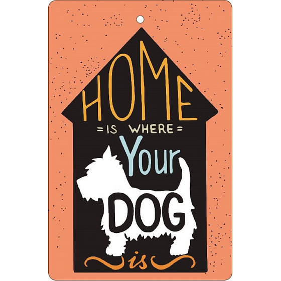 Böhmen Geschenke Aromatische Duftkarte Hund 10,5 x 16 cm