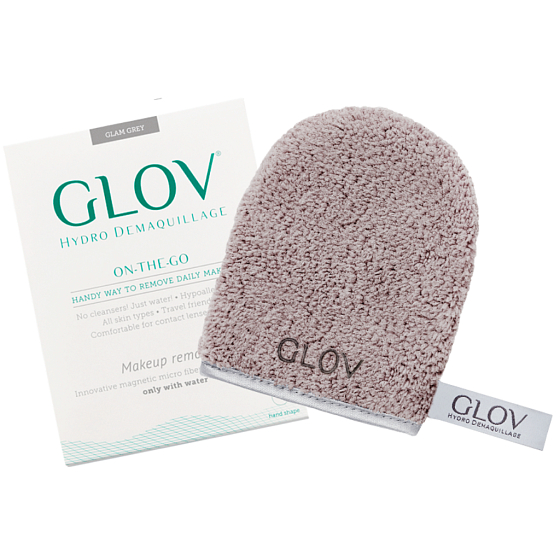 Glov Hydro Demaquillage Unterwegs Glam Grey Make-up Handschuhe 1 Stück