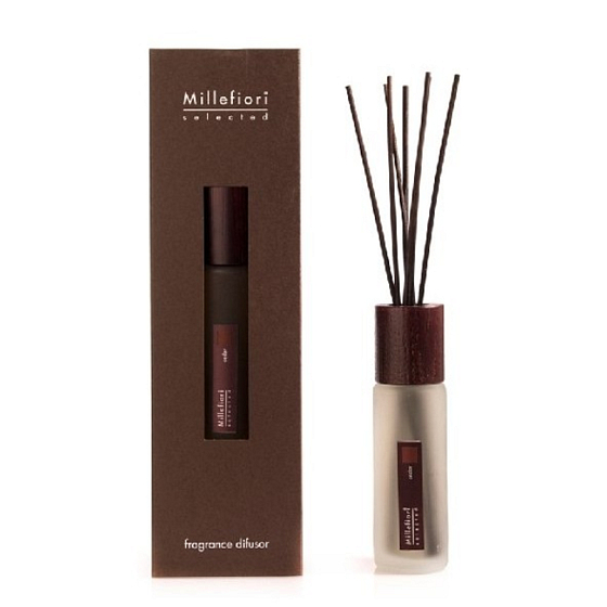 Millefiori Milano Ausgewählte Zeder - Zedern-Diffusor 100 ml + 7 Stiele 28 cm lang für kleinere Räume dauert 5-6 Wochen