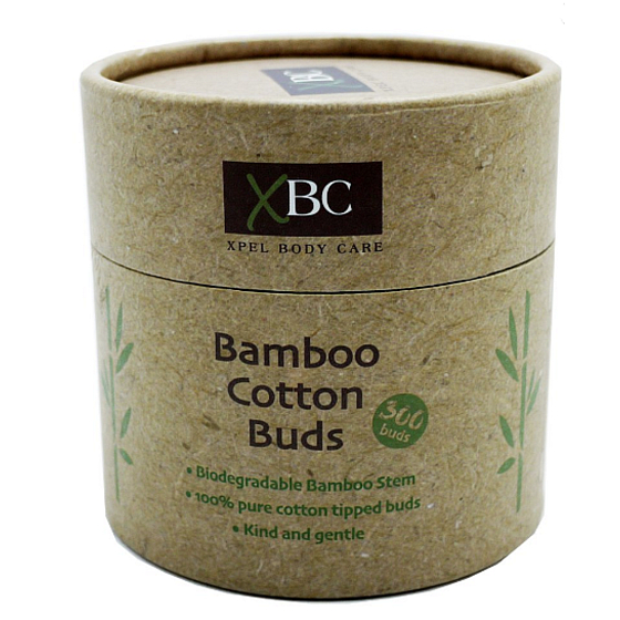 Xbc Bamboo Eco hygienische Bambusstöcke mit einem Kopf aus 100% reiner Baumwolle 300 Stück