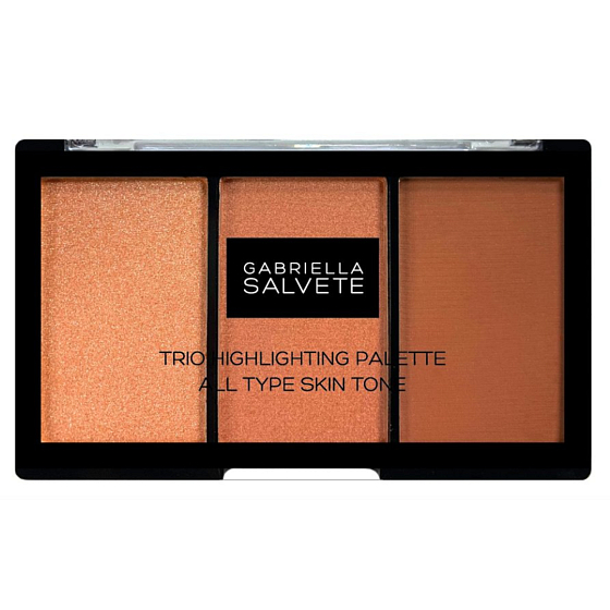 Gabriella Salvete Trio Highlighting Palette Palette von drei Pulvern zum Aufhellen und Konturieren der Haut 15 g