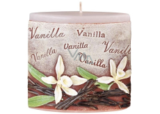 Kerzen Vanille Vanille-Duftkerze elliptisch 110 x 45 x 110 mm