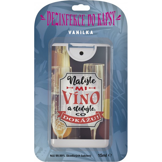 Albi Desinfektion in einer Tasche mit dem Duft von Vanille Gießen Sie mir 15 ml Wein