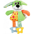 Zolux Plüsch Hund grün Pfeifspielzeug für Hunde 22 cm