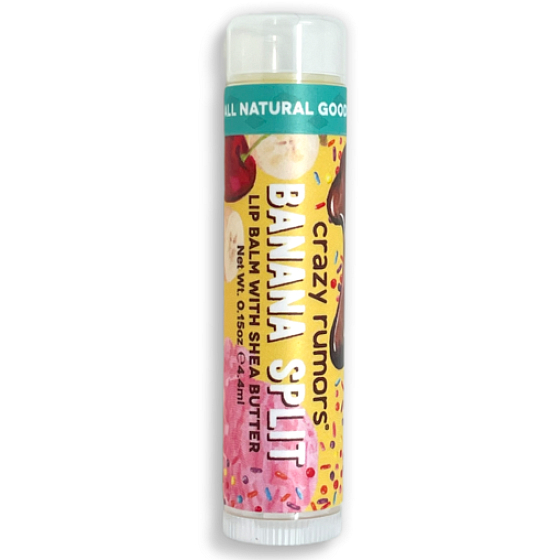 Crazy Rumors Banana Split Lippenbalsam mit Bananengeschmack 4,4 ml