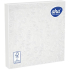 Aha Papierservietten 3-lagig 33 x 33 cm 15 Stück Weiß geprägt