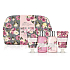 Baylis & Harding Rose, Poppy and Vanilla Haarshampoo 100 ml + Hand- und Körperlotion 100 ml + Duschcreme 50 ml + Haarspülung 50 ml + Kosmetiktasche, Kosmetikset für Frauen